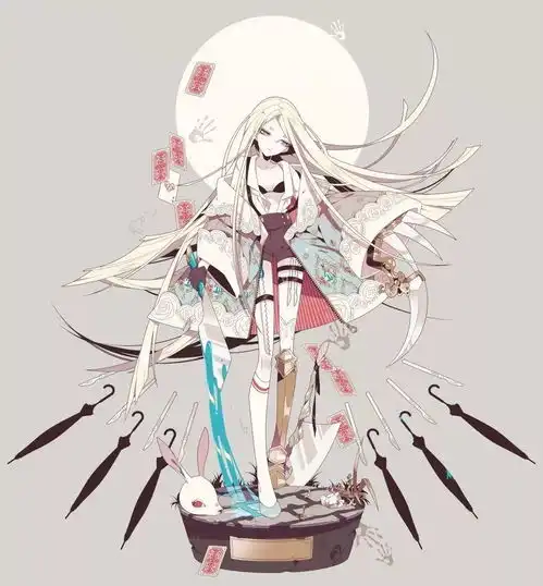 插画美图欣赏,来自插画师笔下的黑暗系哥特风少女合集
