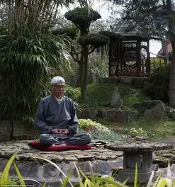 76岁僧人弥勒佛花费35年将荒地改造成日式花园

