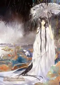 我想找一张古代女子披发的图片
