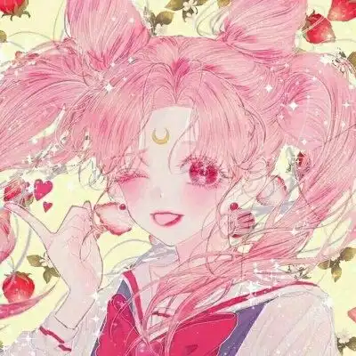 手绘少女动漫头像

