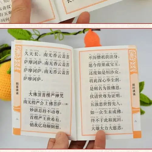 楞严咒经书口袋朝暮课诵佛说阿弥陀经心经大悲咒便携本拼音楞严咒
