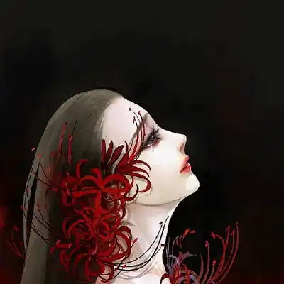 彼岸花头像女生唯美图片彼岸花系列冷酷女孩
