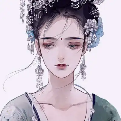 溺毙唯美古风仙气魅力动漫女头.微信头像我要个性网
