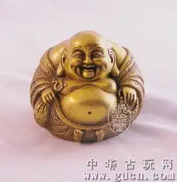 一团和气弥勒佛铜像供品万事顺心如意笑口常开
