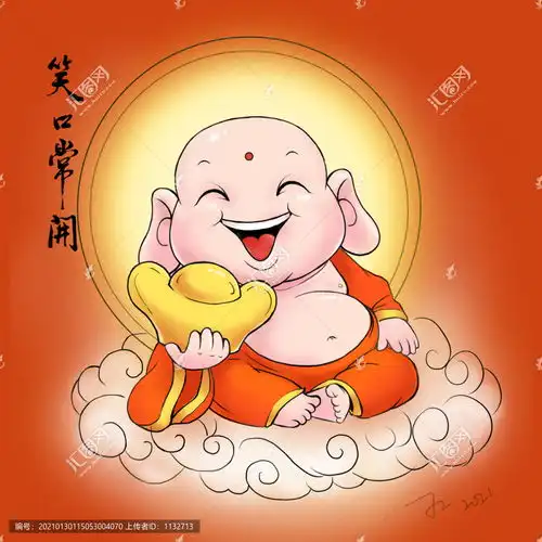 萌萌弥勒佛设计模板下载设计素材素材下的动漫卡通设计模板
