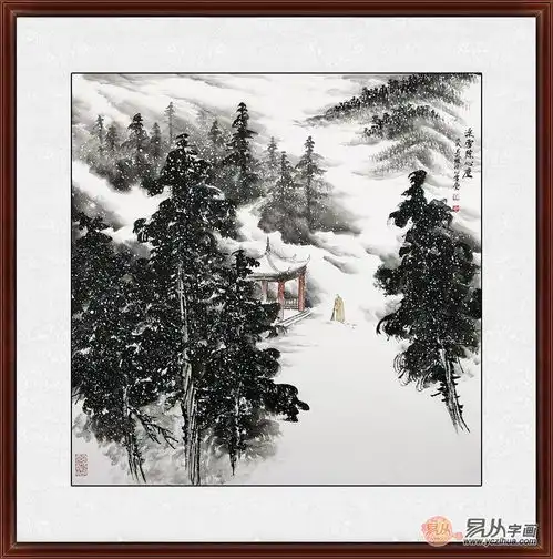 家居客厅装饰画挂什么好禅意山水画的意境你参悟了吗
