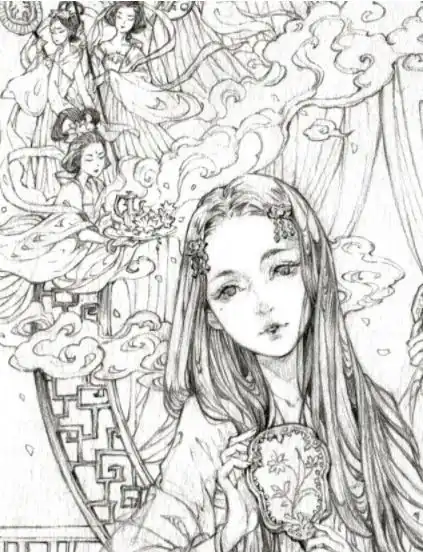 她笔下的古风美人带有一种仙气,美得不可方物,让300万人围观点赞
