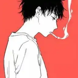樱奈红色系动漫男生头像
