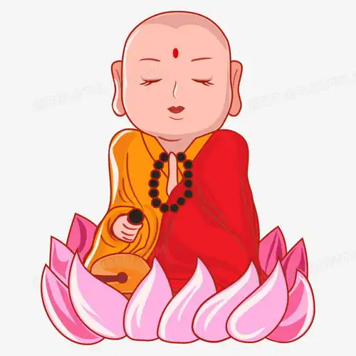 卡通手绘念经的和尚矢量元素png图片素材免费下载矢量png20002000像素
