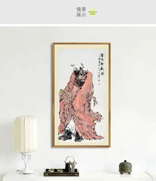 张健荐齐白石画佛,简洁古拙
