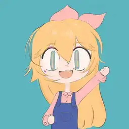 q版少女头像ipad插画
