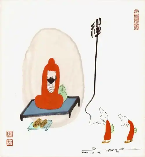 从禅意漫画到少林寺画僧蔡志忠皈依佛门之后...
