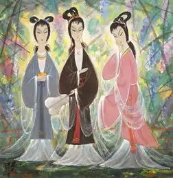 中国现代美术创始人林风眠仕女画
