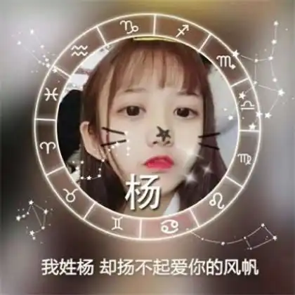 十二星座头像女生带字,每个姓氏的专属句子一句情话
