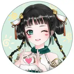 萌上天天刀九大门派少女q版手绘头像
