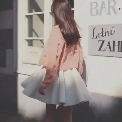 长发背影女神头像大全
