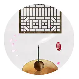 2018新中式水墨画古风禅意静谧无框画
