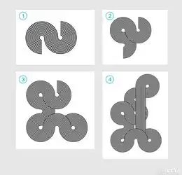 用ai制作线性条纹几何艺术图案
