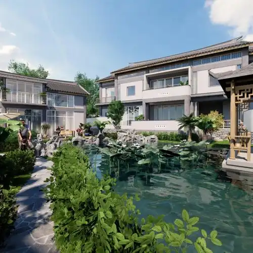 湖南娄底庭院式住宅设计方案
