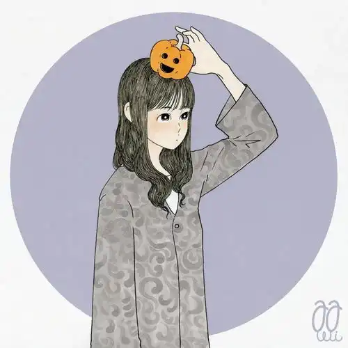 画笔下甜美女孩,可爱萌萌,甜度刚刚好,做头像合适不过
