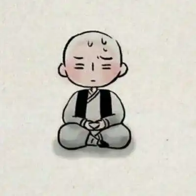最萌小和尚卡通图片头像,一禅小和尚可爱图片头像

