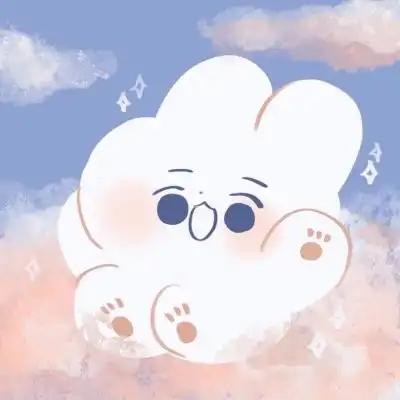 软萌小兔叽可爱卡通头像
