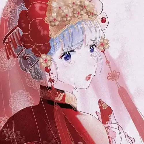 红色系古风女生头像绵绵更在三生后谁隔世读关鸠
