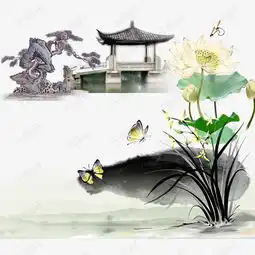 复古中国风水墨画素材图片免费下载高清psd千库网图片编号8008915
