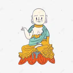 佛像中式手绘卡通素材图片免费下载千库网
