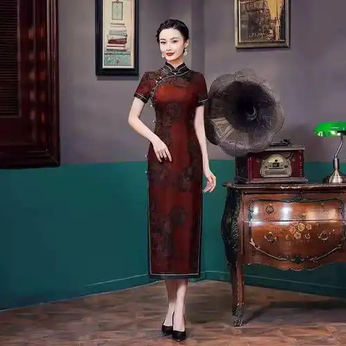 旗袍舞佛莲优雅大方,适合中老年学习,既简单好学还能健身
