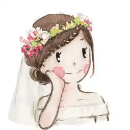 一组系列情侣插画头像的名字和作者
