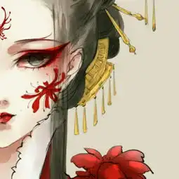 求古风彼岸花图片,高清无水印,最好是有红衣女子,或者白衣男子
