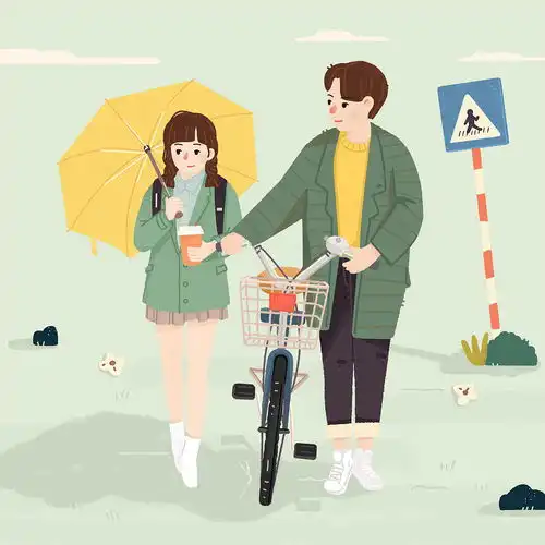 情人节连咖啡小程序分享咖啡小纸条系列插画
