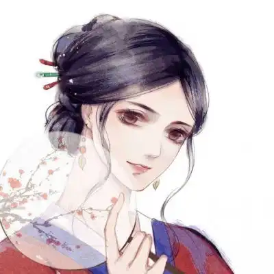 唐崎夜雨手绘古风唯美情头
