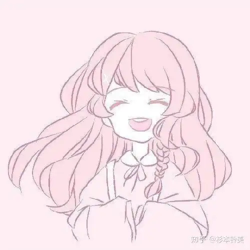 敲鸡粉色系列头像
