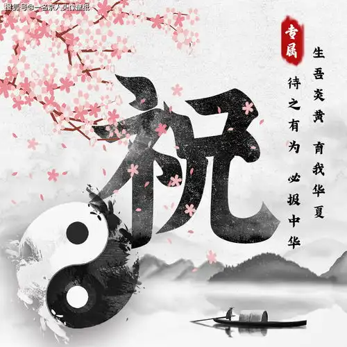 中国风姓氏头像来袭,24张太极黑白风格,打造你的专属标志
