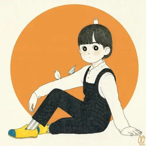 画笔下甜美女孩,可爱萌萌,甜而不腻刚刚好
