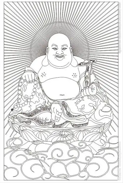 笑口佛像图片

