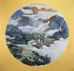 佛教名山胜境图作品选衣惠春山水画作品欣赏之六
