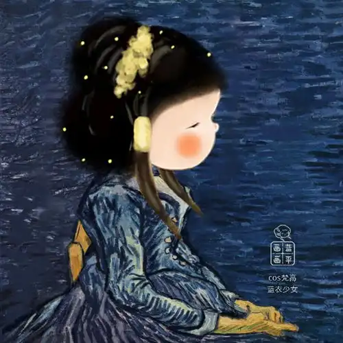 可爱头像模仿名画系列九张
