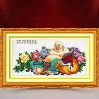 笑口招财弥勒佛图片微信头像图片大全
