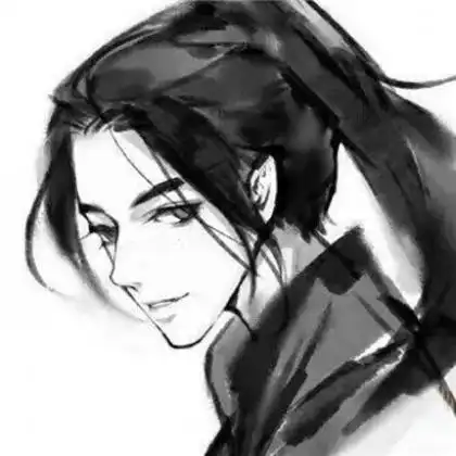 黑白古风动漫男头像,每个人都有一个世界
