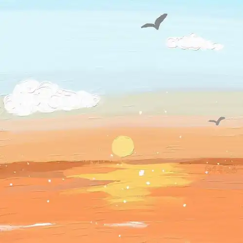 暖色系头像背景图套图
