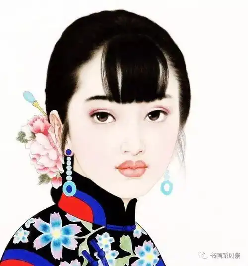 这九幅仕女头像,美到骨子里
