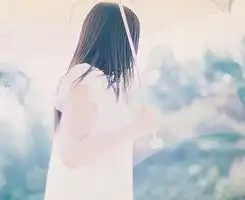 蓝色系唯美女生头像
