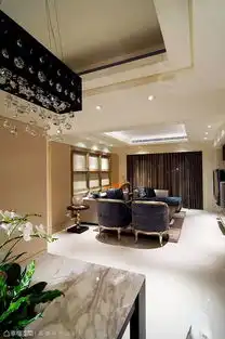 富亿空间设计餐厅望向客厅
