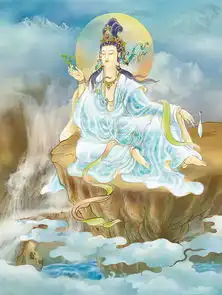 中国古代三十三观音圣像图,福德无量
