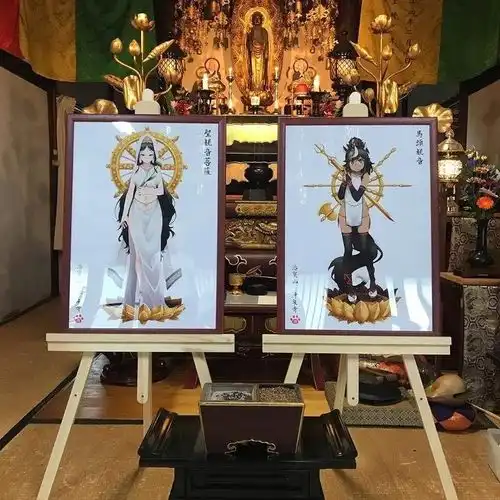 烧香拜佛即送观音瑟图,日本寺庙住持带着本子堂堂出道
