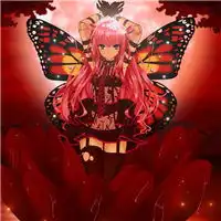 qq头像动漫女生脸上有彼岸花
