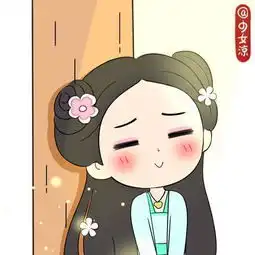 佛系女孩漫画头像赵丽颖